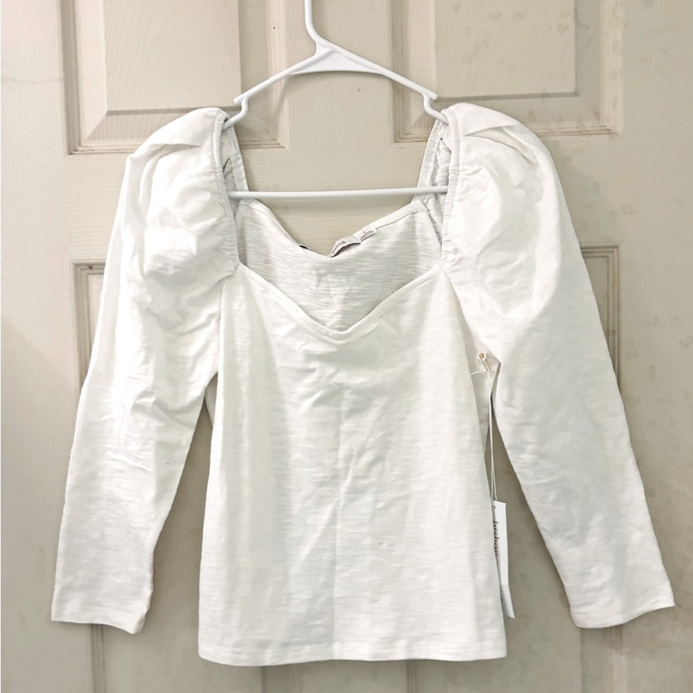 NWT Bishop and Young Ivory Top